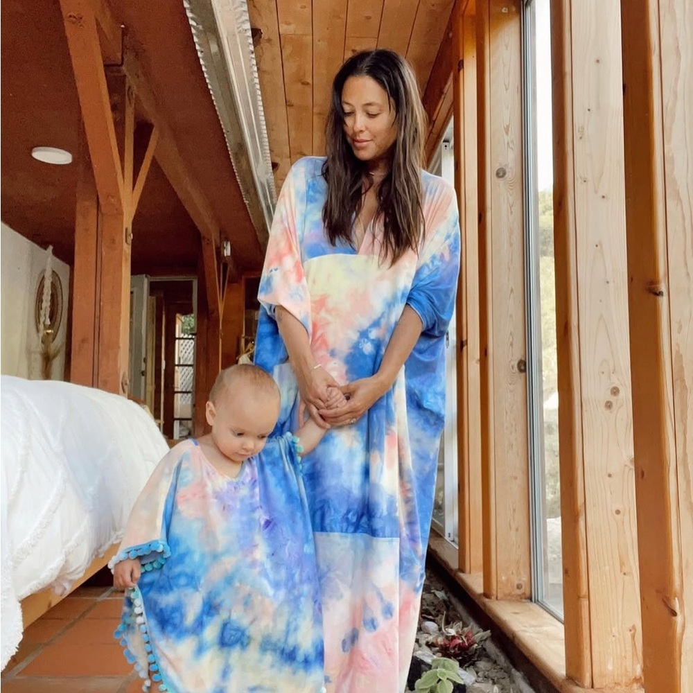 Tie dye Kaftan handmade in LA